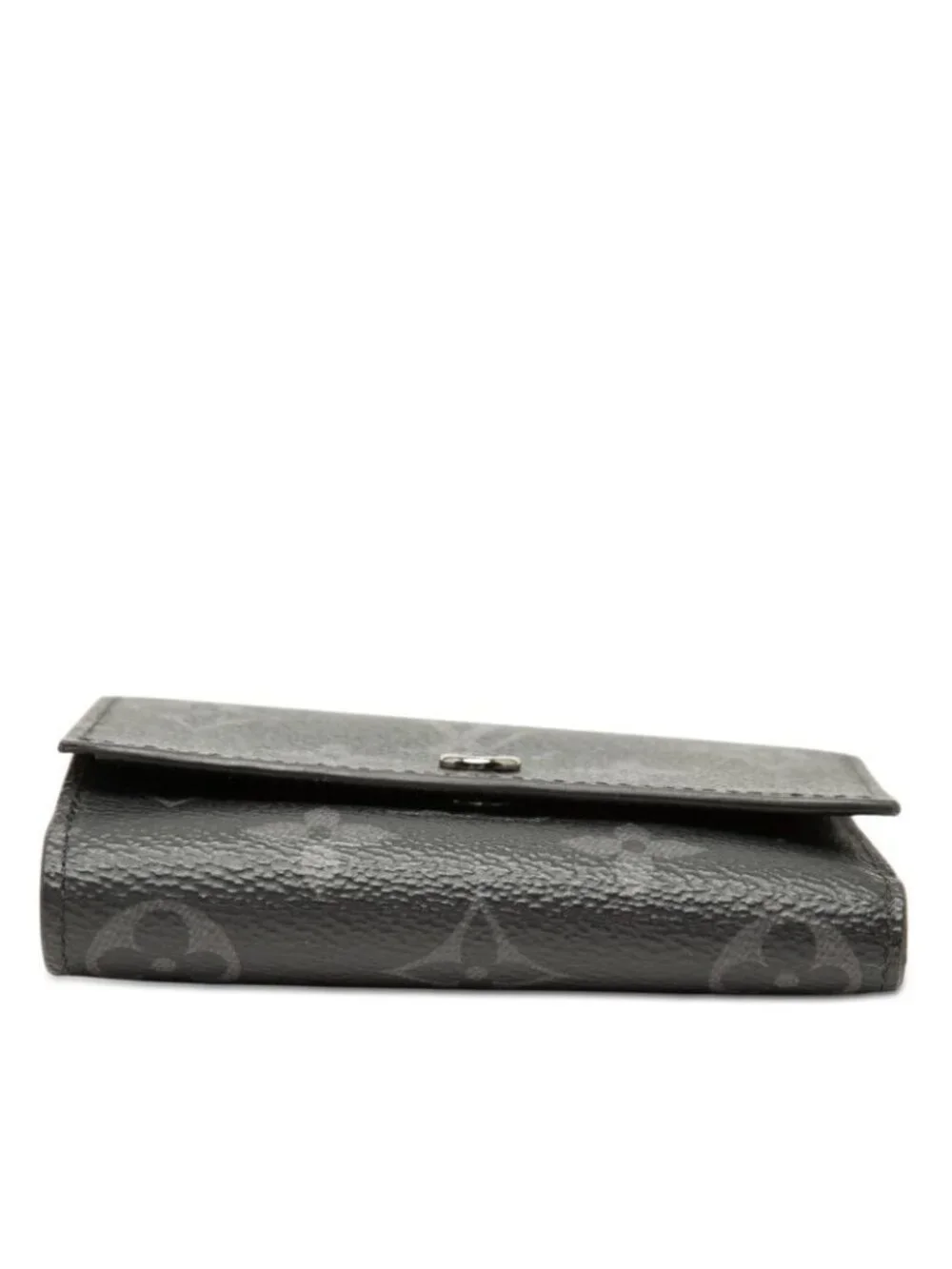 Louis Vuitton Monogram Eclipse Victor Wallet Trifold Black Gray Leather